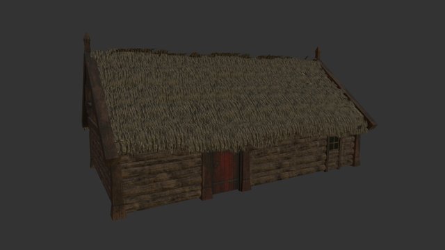Witcher 3 Game Scene: Cottage 3D Model