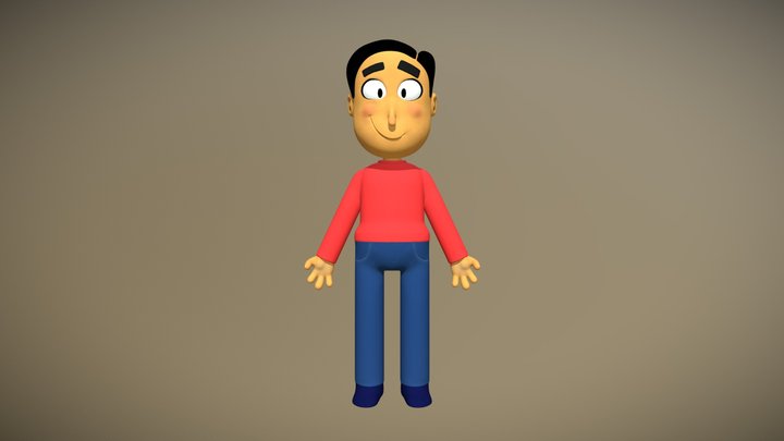 3D Cartoon Guy 3D Model