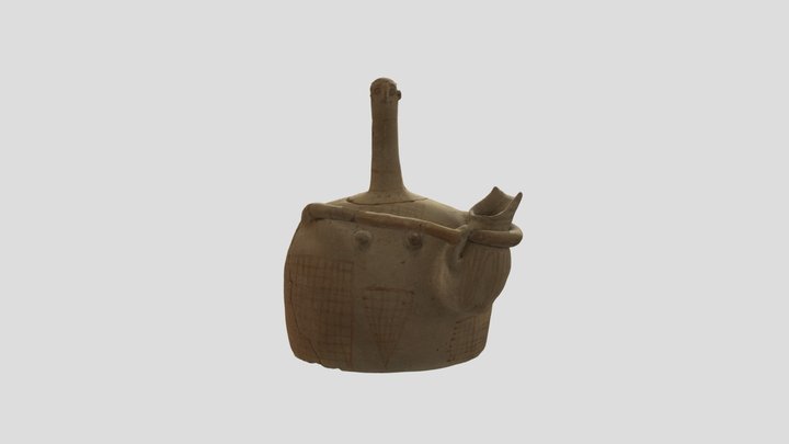 Ανθρωπόμορφο σπονδικό αγγείο 3D Model