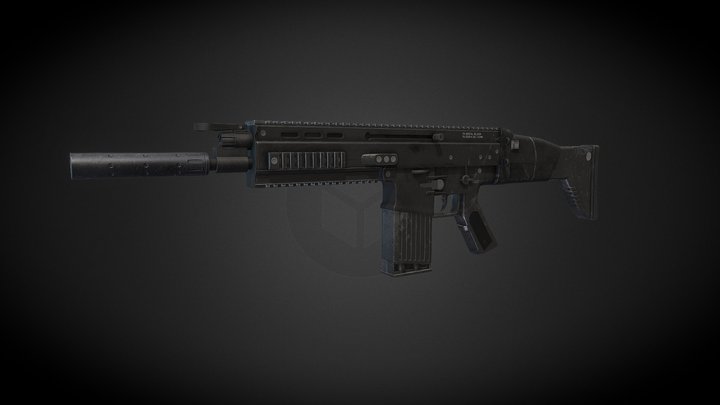 FN-Scar 3D Model