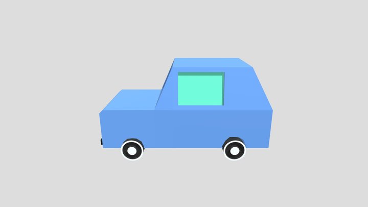 Low Poly Car 3D Model