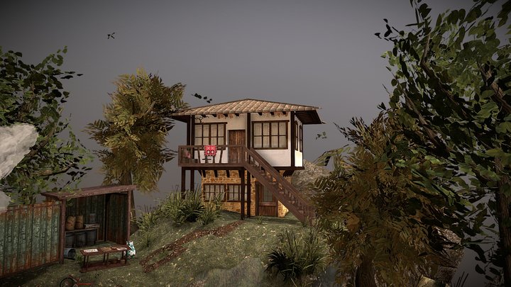 Old Bulgarian House 3D Model
