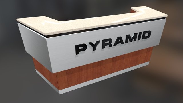 Pyramid Desk 3D Model