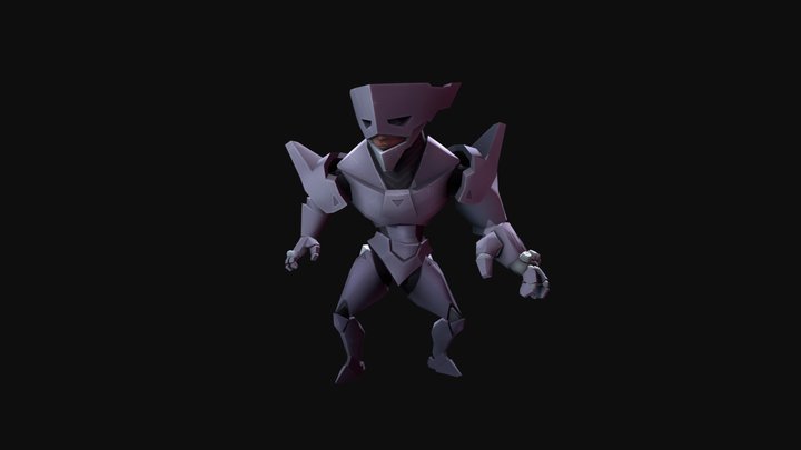 Cyber Knight 3D Model