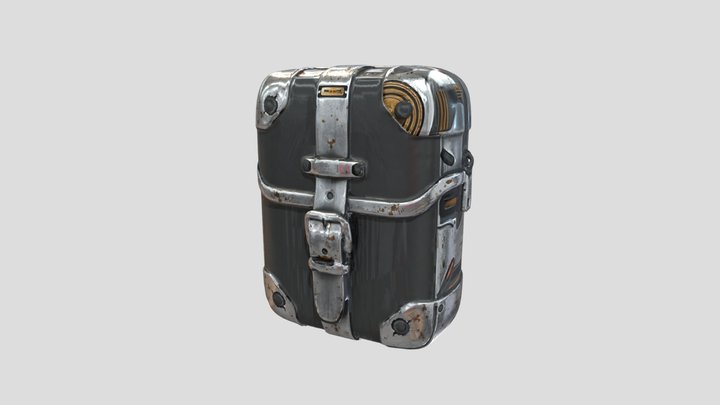 Futuristic Cyberpunk Satchel – Modelo 3D gratuito STL