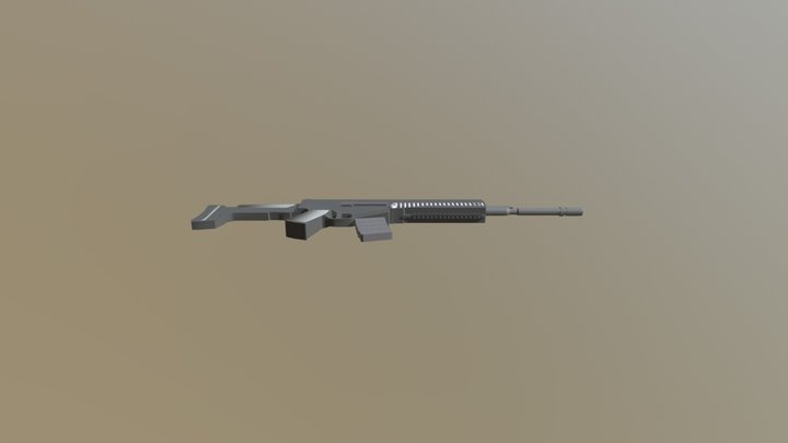 Assault Rifle 3D Model