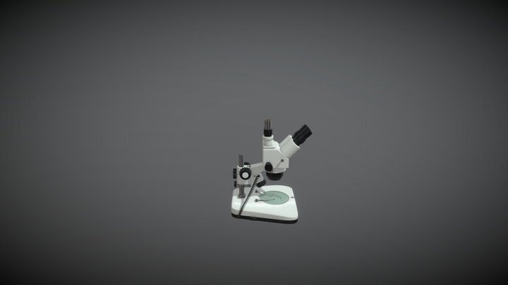 Detailed Microscope Textured 3D Model