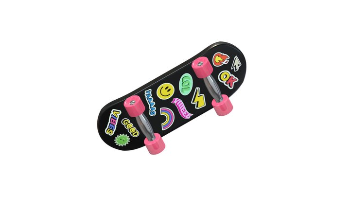 Skateboard low poly aesthetic 3D Model
