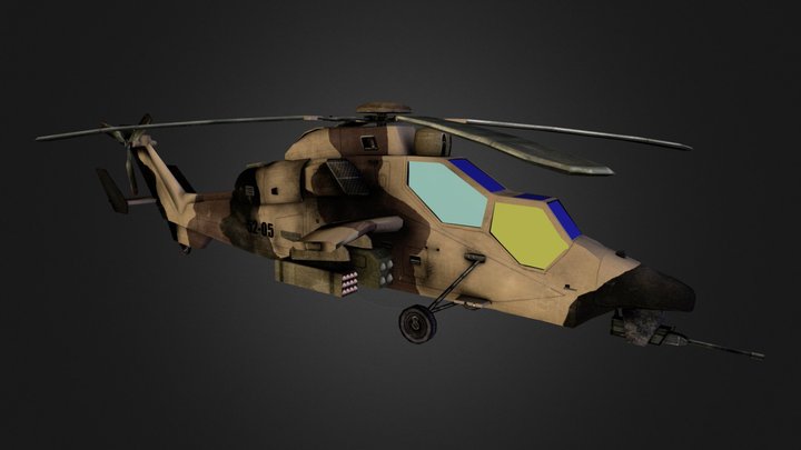 Tiger Helicopter 3D Model