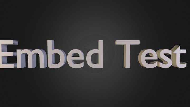 Embed Test 3D Model
