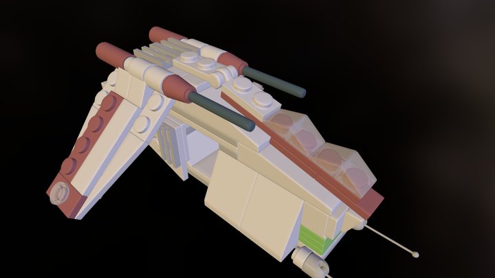Lego Set 20010 - Clone GunShip 3D Model