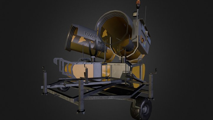 Snow Cannon Twin Booster 3D Model