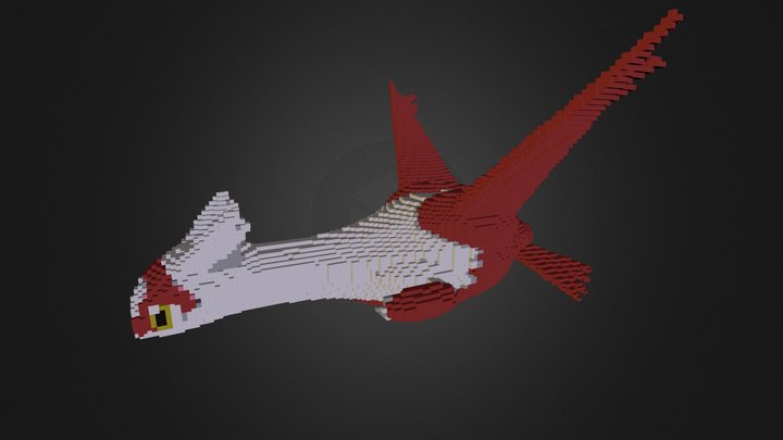 Latias Minecraft 3D 3D Model