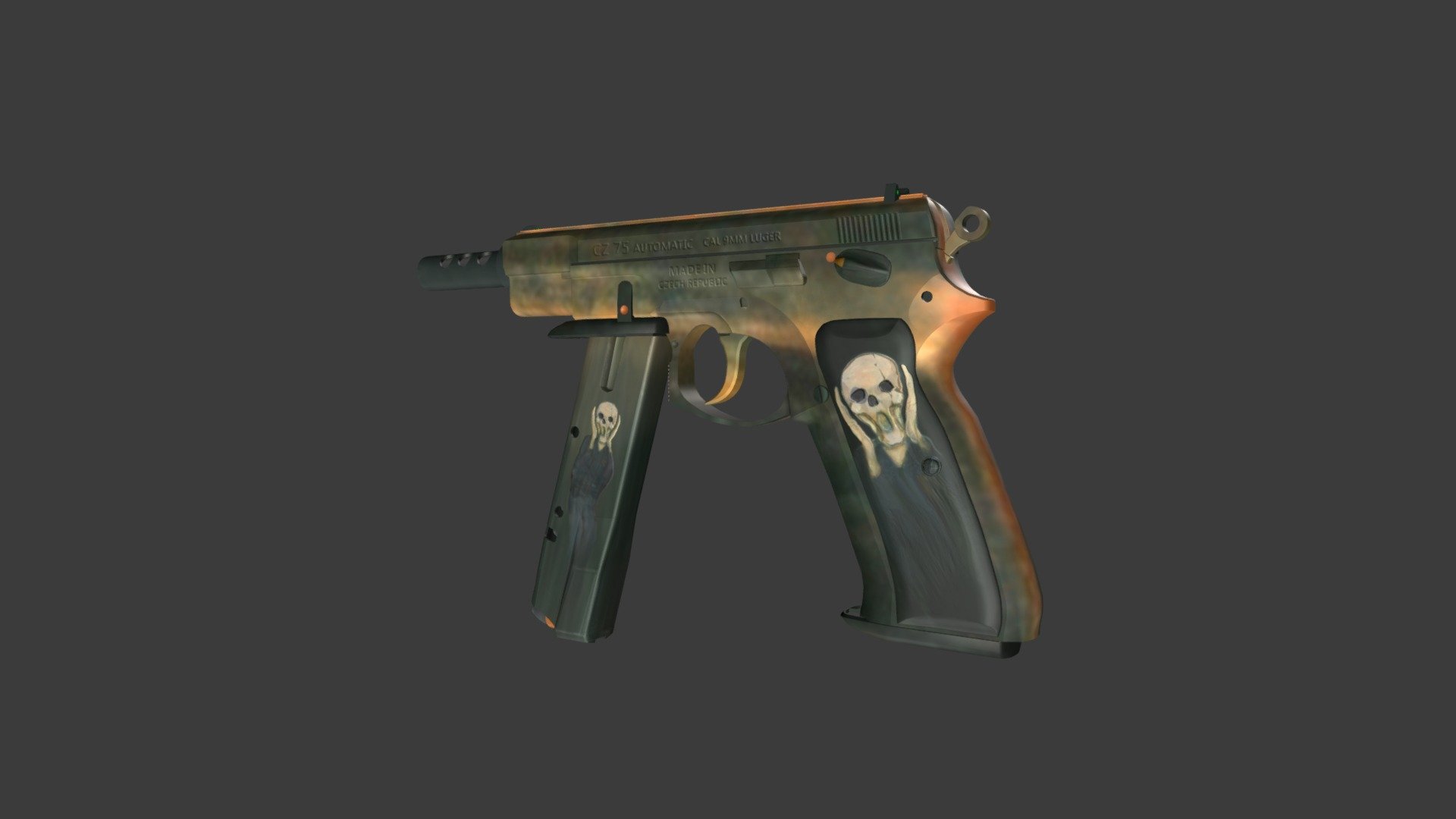 CS:GO - CZ75-Auto | Scream - 3D model by Green Guppy (@greenguppy ...