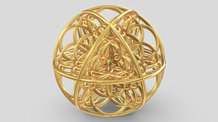 3D Seed Of Life 3D Model