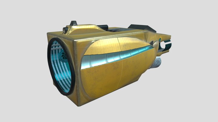 Sci-fi Plasma Cannon 3D Model