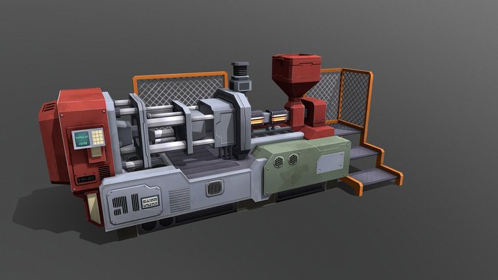 Plastic Injection Mold 3D Model