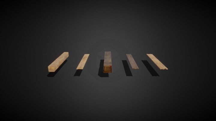 many planks 3D Model
