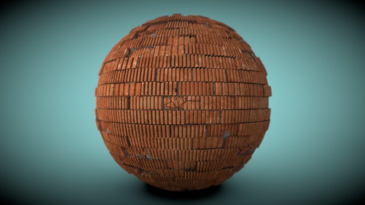 Corrugated Red Bricks | Tile Texture