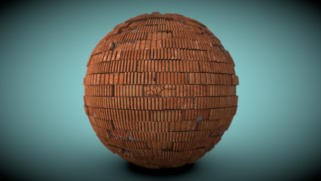 Corrugated Red Bricks | Tile Texture