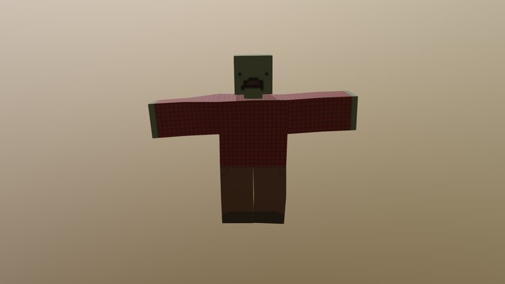 Unturned Zombie 3D Model