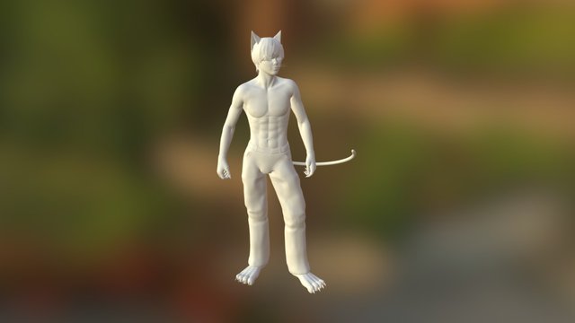 Keita Untextured 3D Model