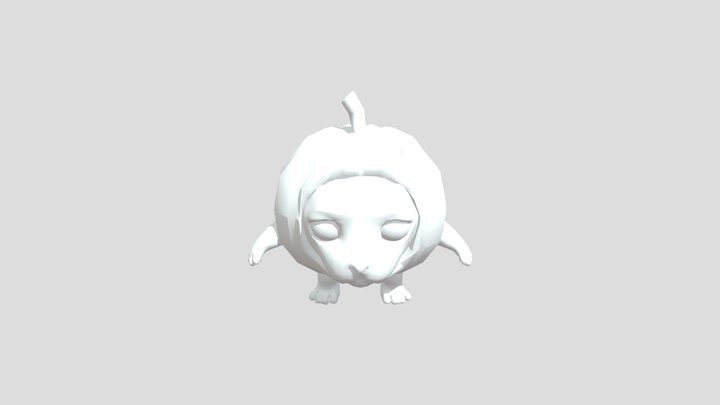 Pumpken Cat 3D Model