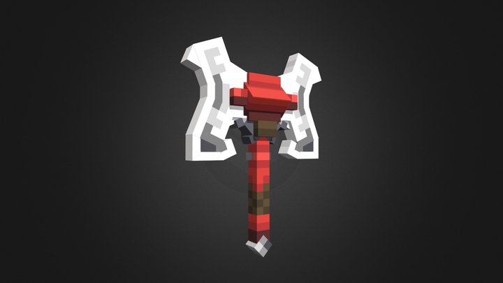 MODEL.Battleaxe_axe 3D Model