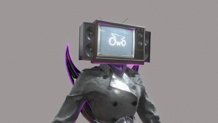 Upgrade Tv Woman 3D Model