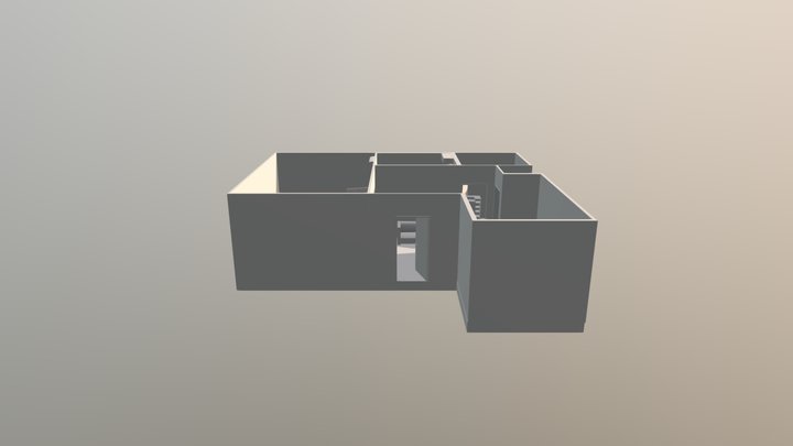 Cottage 2 Floor Plan 3D Model