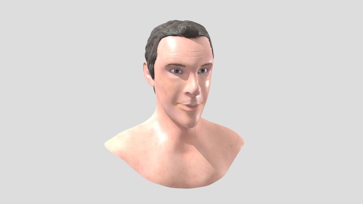 Benedict Cumberbatch Bust 3D Model