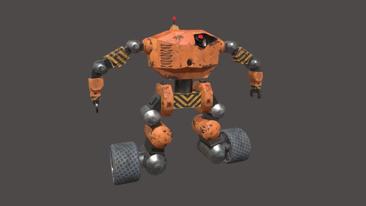 Construction robot 3D Model