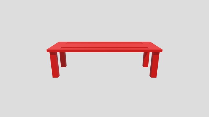 Simple Bench 3D Model