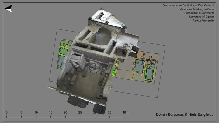 Roman cemetery on the Via Ostiense: Section II 3D Model