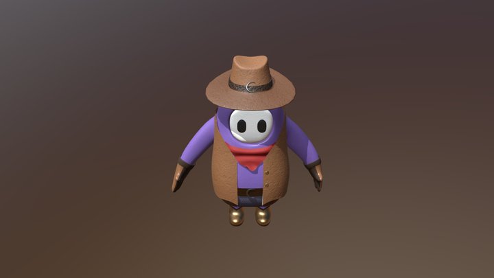 Modelo Skin Fallguys 3D Model