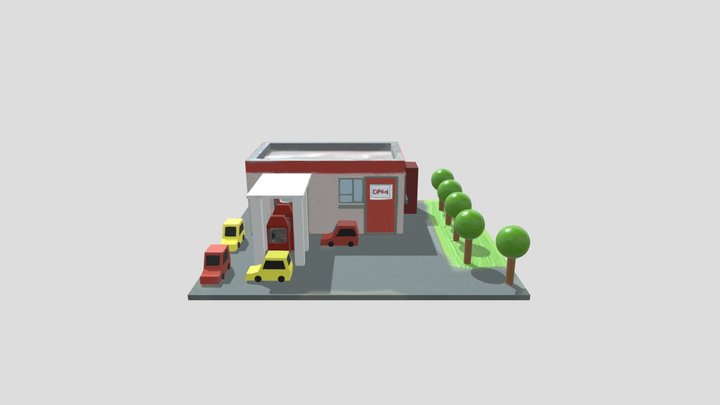 Cenário isometrico 3D Model