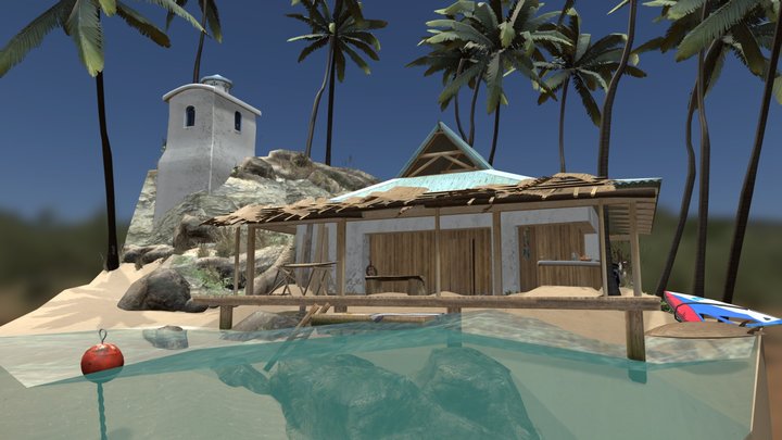DAE Diorama - By The Ocean 3D Model