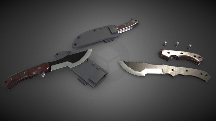 Tracker knife 3D Model