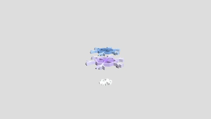 Sneeuwvlok Collectable 3D Model