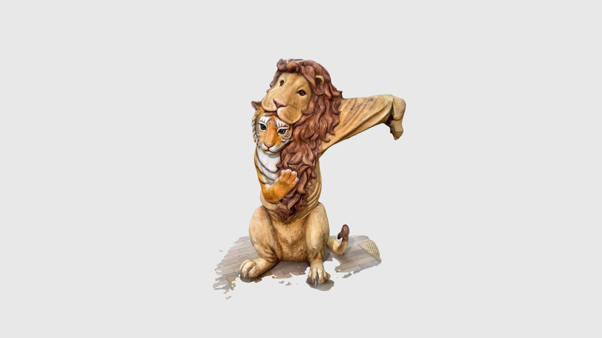 tiger wearing lion
