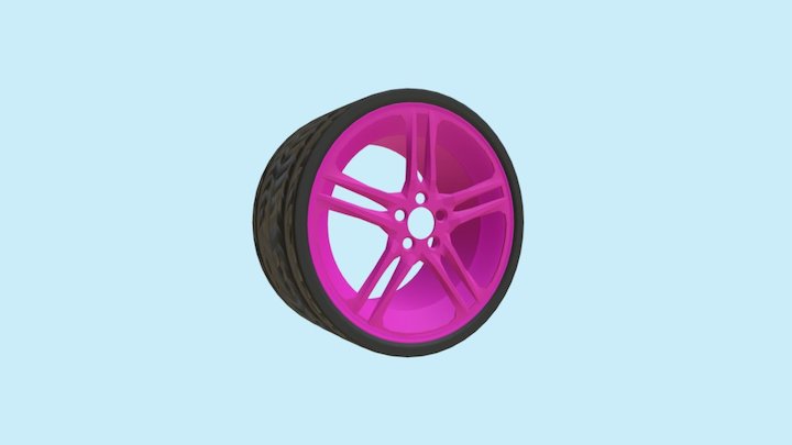 Wheel Exercise using modifiers 3D Model
