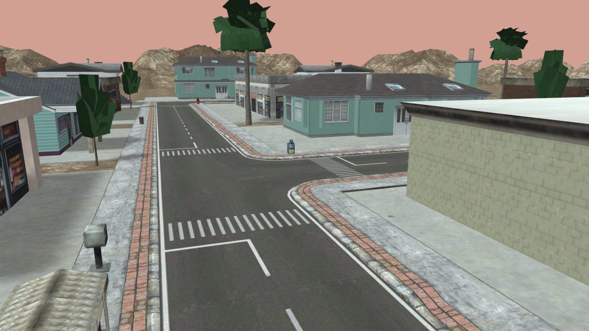 Neighborhood (Freaky Clown : Town Mystery) — Sketchfab embed 3D viewer
