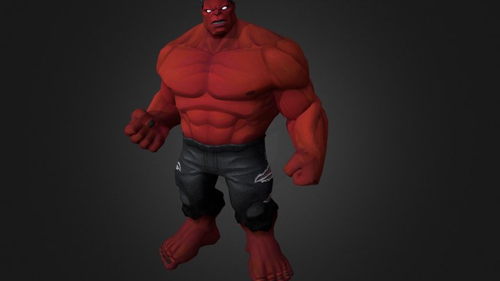 Red Hulk 3D Model