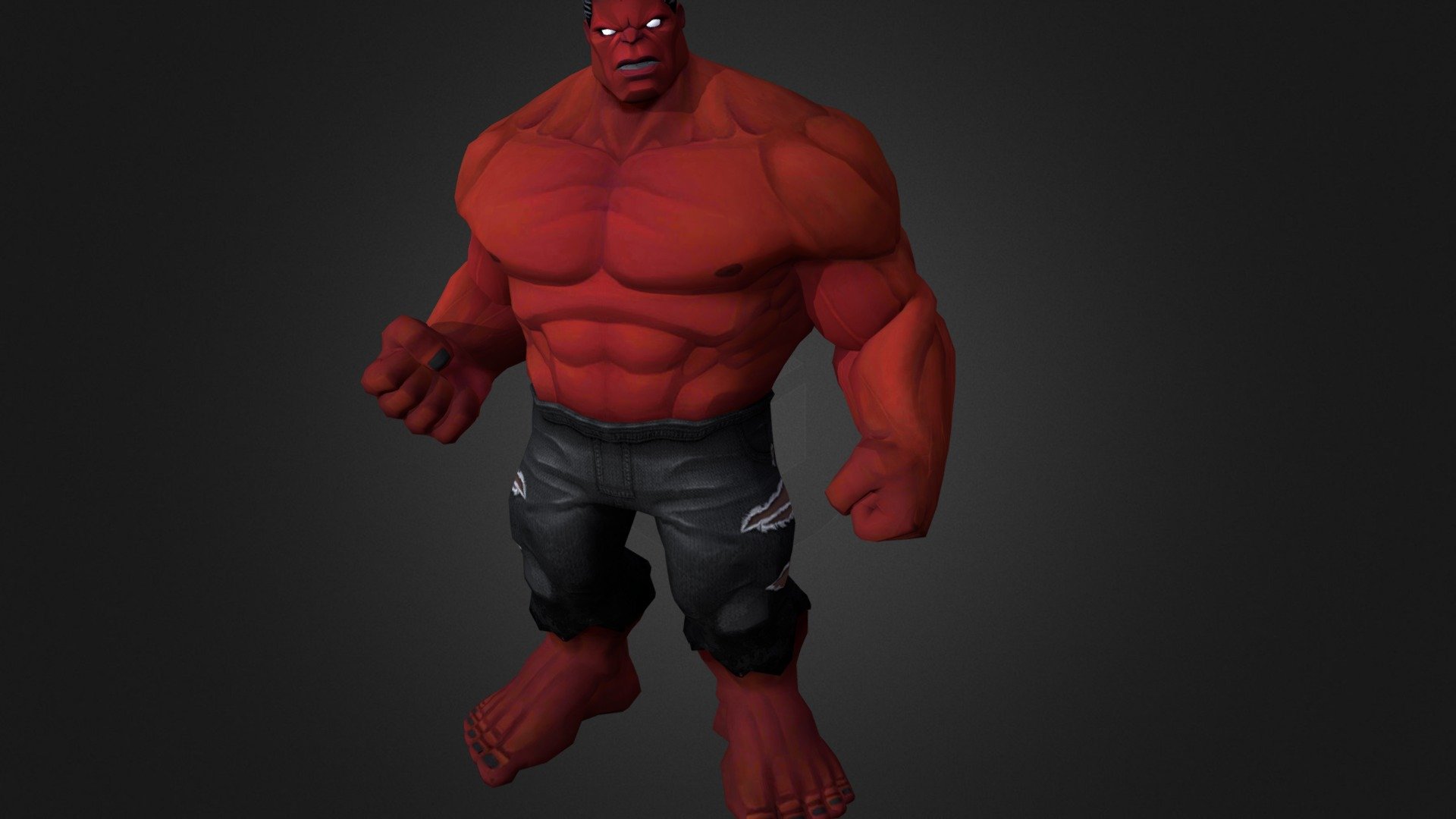 Red Hulk - Download Free 3D model by romeu3dprint (@romeu3dprint) [ba11aed]