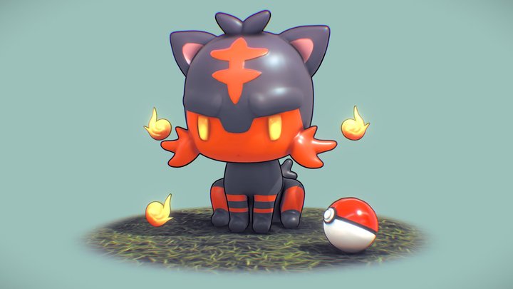 Litten - Pokémon 3D Model