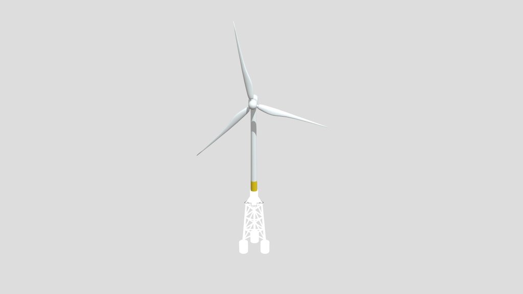 Offshore Wind Turbine On Jacket