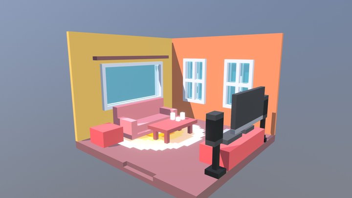 Living Room 3D Model