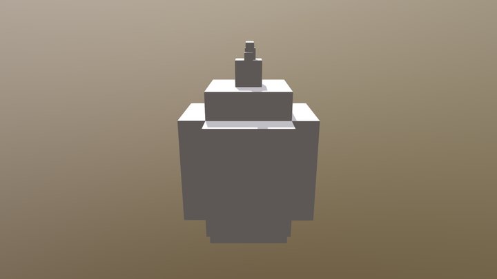 Pixel Grenade 3D Model