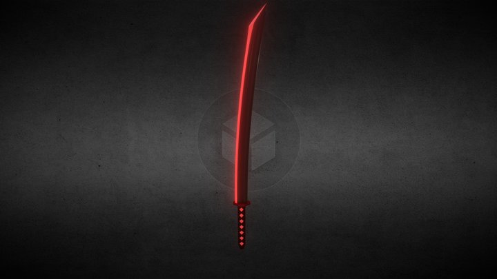 Katana red 3D Model