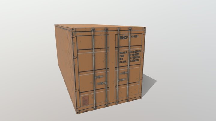 CargoContainer 3D Model